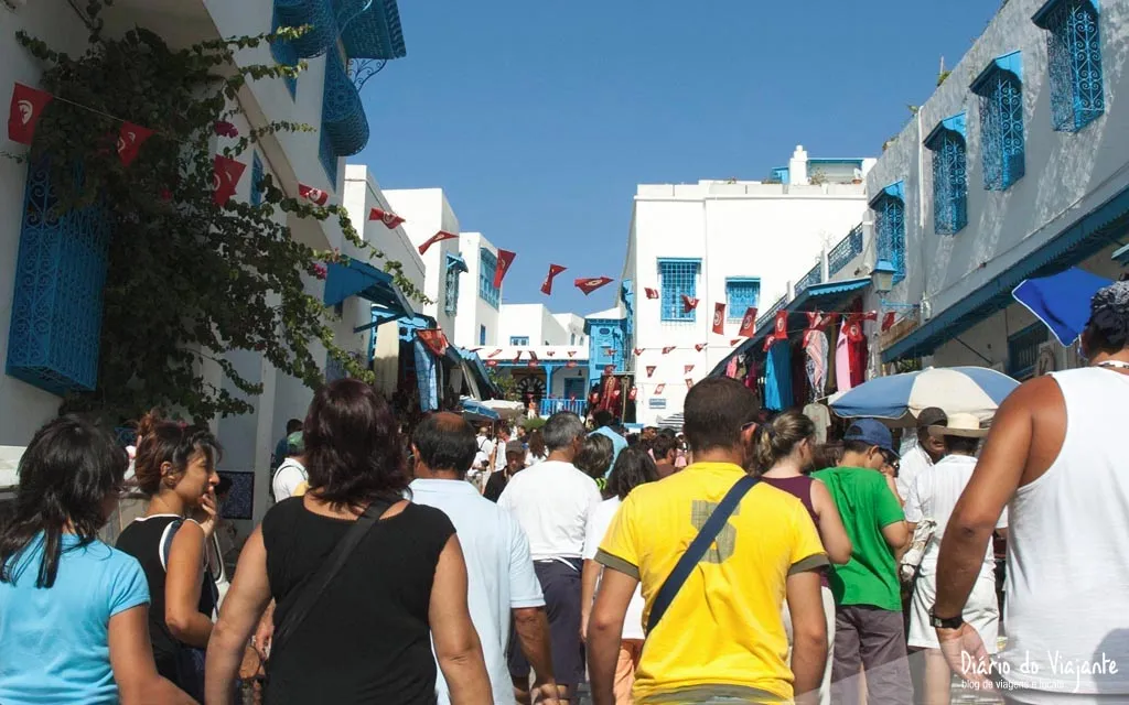 Sidi Bou Said, a aldeia branca e azul, Tunísia